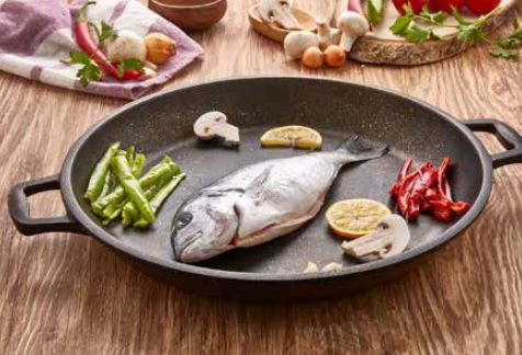 IRON DÖKÜM ÇİFT SAPLI TAVA 36 CM